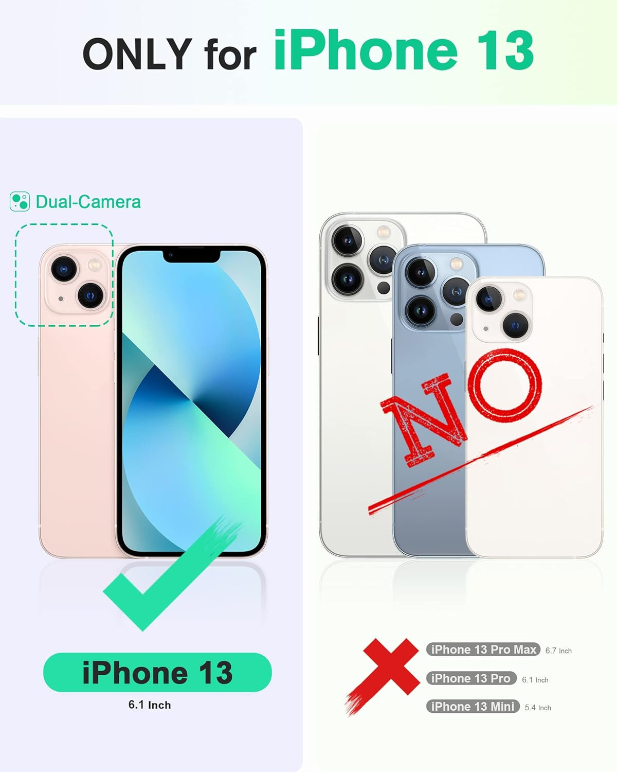 Wallet Case for Iphone 13 5G, RFID Blocking Card Slot Holder [TPU Interior Protective Case], Magnetic Folio PU Leather Stand Flip Cover Compatible with Iphone 13 6.1" 2021, Lake Blue